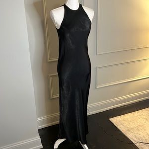 NWT Zara black satin effect dress